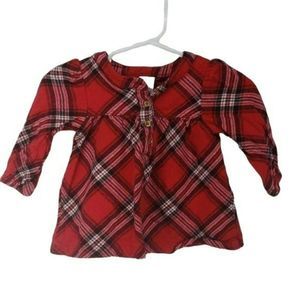 Carter’s Just One You‎ Baby Infant Girls Christmas Plaid Dress 6 months